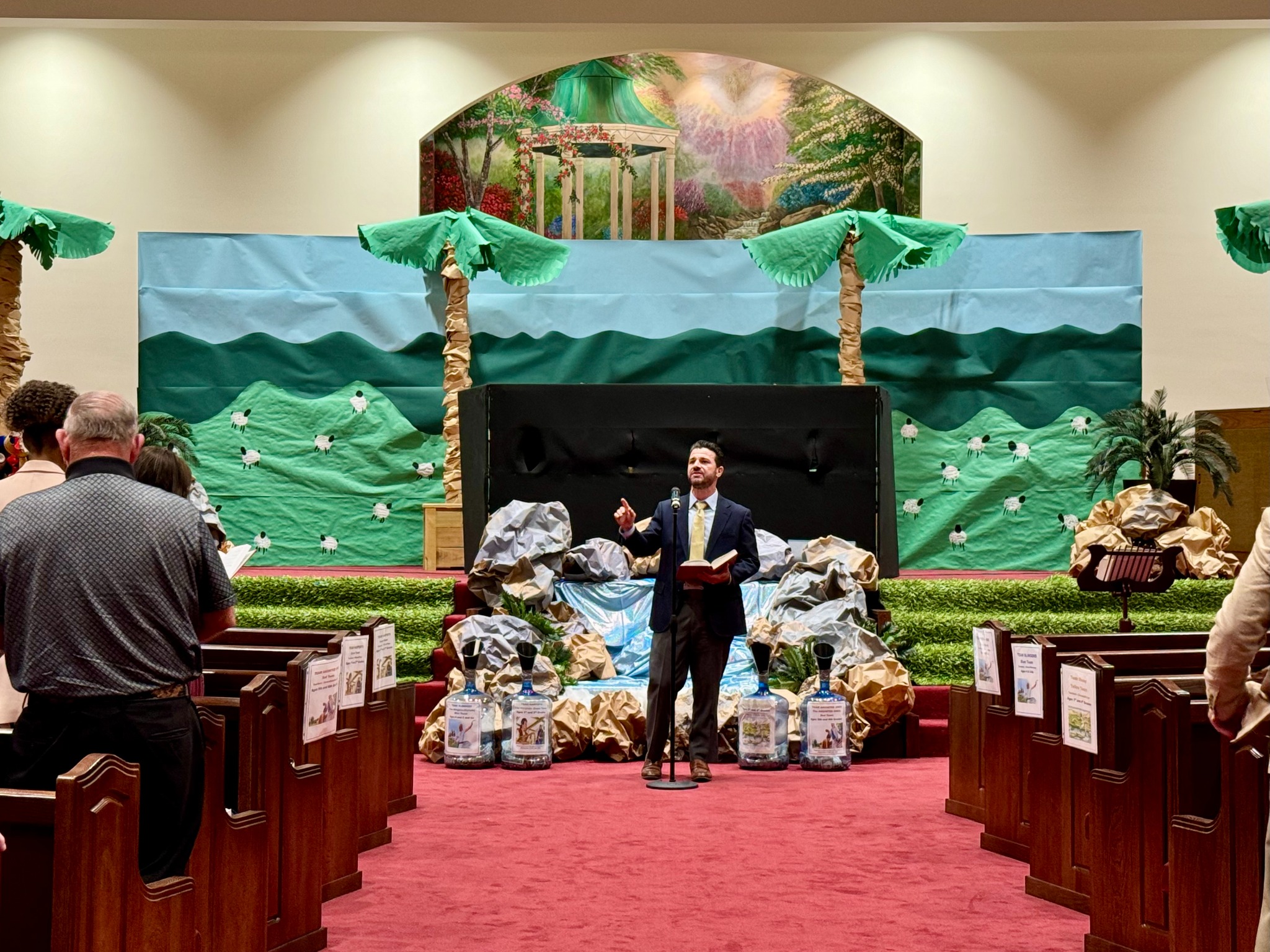 Bible preaching during a children's ministry program
